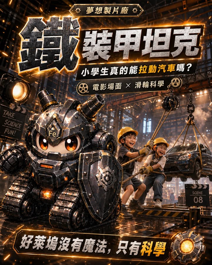 【鐵的力量任務｜小學生真的能拉動汽車嗎？】