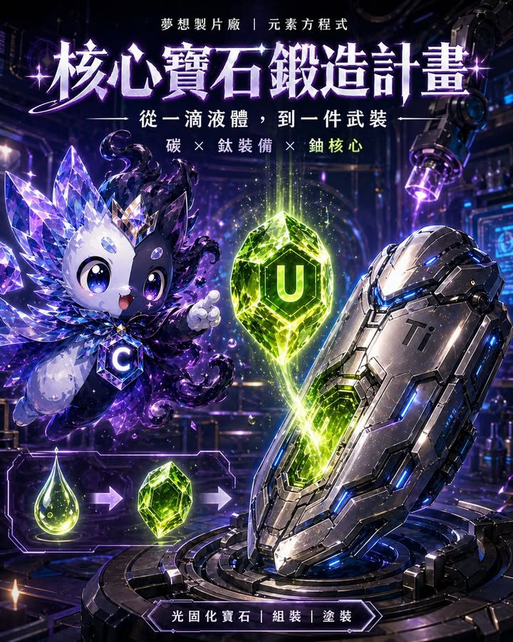 【核心寶石鍛造計畫|從一滴液體,到一件武裝】